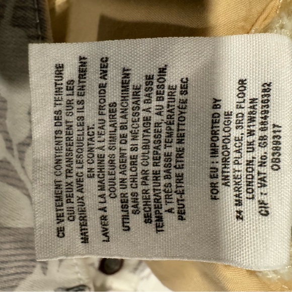 Pilcro and the Letterpress Fit The STET Crop Floral Print Pant Size 31 P - Picture 4 of 11